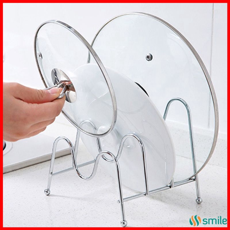 Multi-layer pot cover rack storage rack kitchen organizer metal rack ...