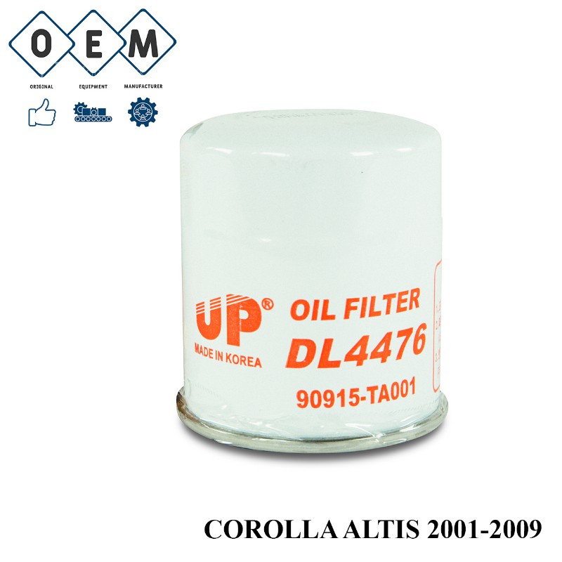 Toyota COROLLA ALTIS 20012009 Engine Oil Filter Shopee Philippines