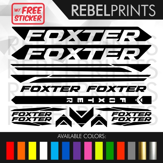 foxter bike sticker