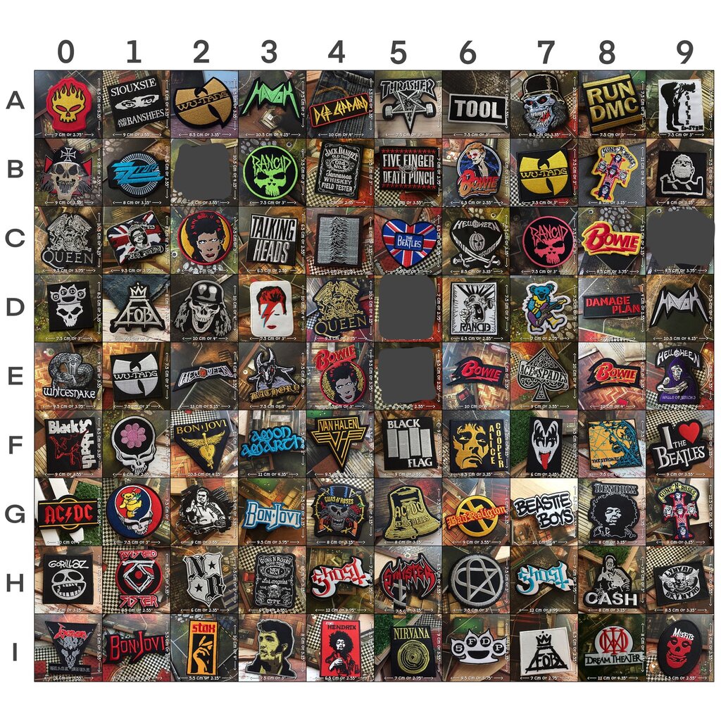 Iron On The Shirt Rock Heavy Metal Punk Jacket Patch (Tell The Selected ...