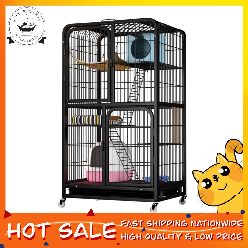 Stackable Cage for cat cage 4 layer Cat House collapsible cage Cat