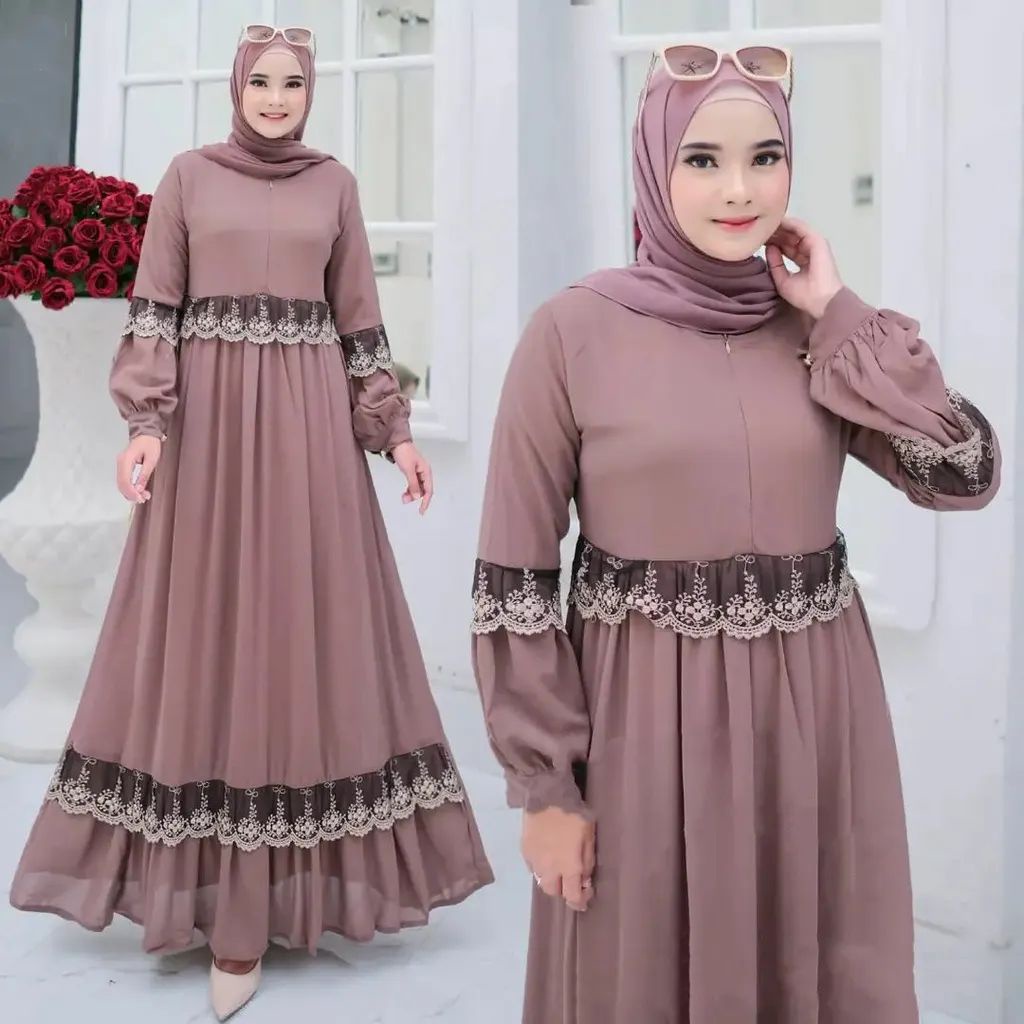 Fashion muslim muslim Clothing muslim Women dress gamis dress Maxi ...