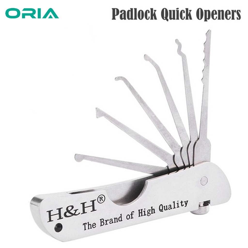 ORIA Portable 7 in 1 Locksmith Tools Set Lock Picking Repair Tools ...