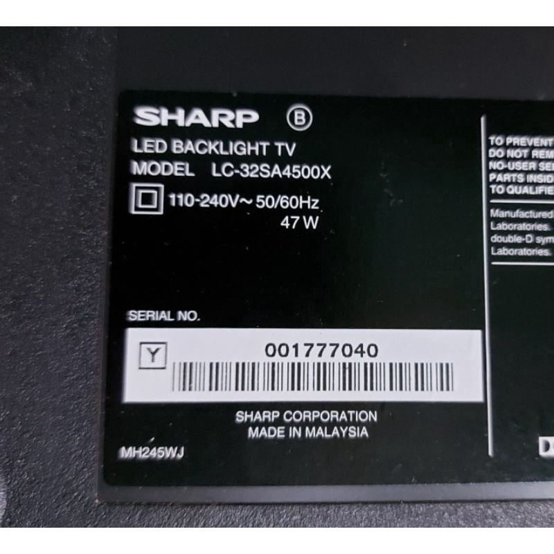 Tv board SHARP 32SA4500 LC-32SA4500X, power board, processor board ...
