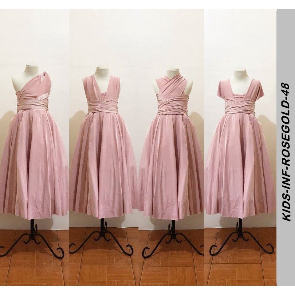 Rose gold hot sale infinity dress