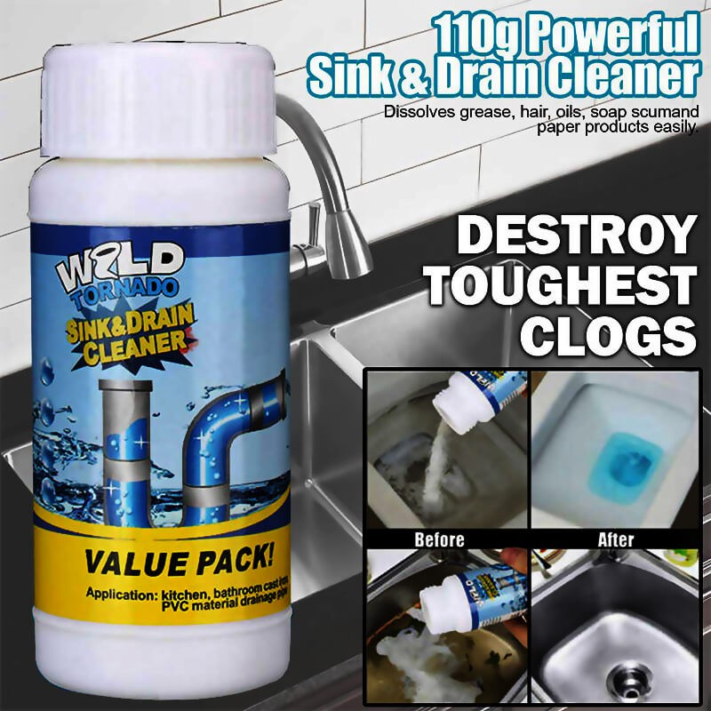 Original Wild Tornado Powerful Sink And Drain Cleaner For Kitchen