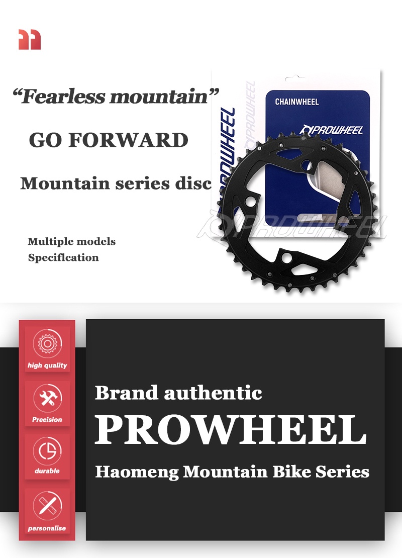 PROWHEEL Round Chainring 64/96/104BCD Mountain Bike Chainwheel 22T 24T ...