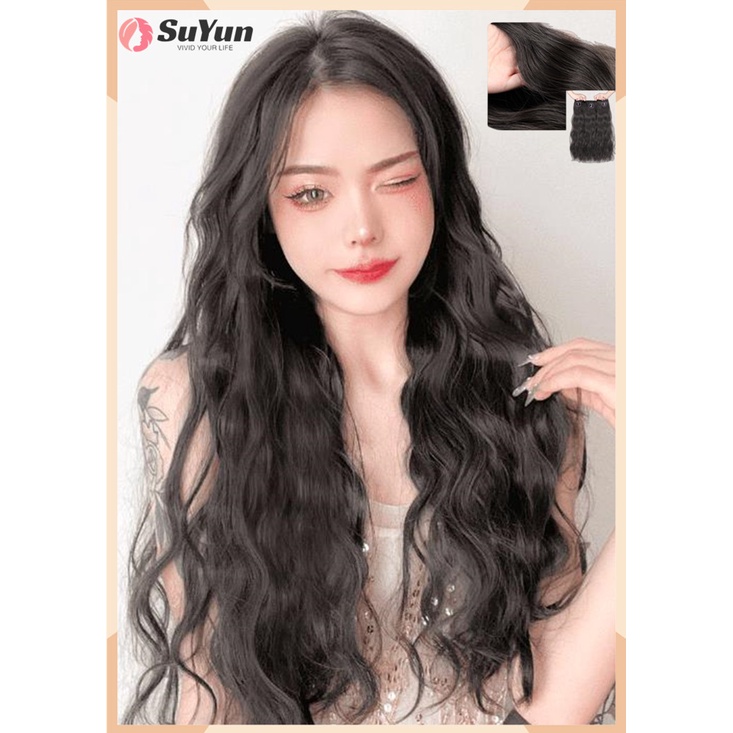 Female Wig Long Hair Net Red Water Ripple Curly Hair, Hair Extension