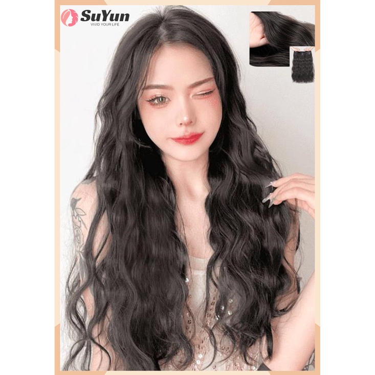 Female Wig Long Hair Net Red Water Ripple Curly Hair, Hair Extension ...