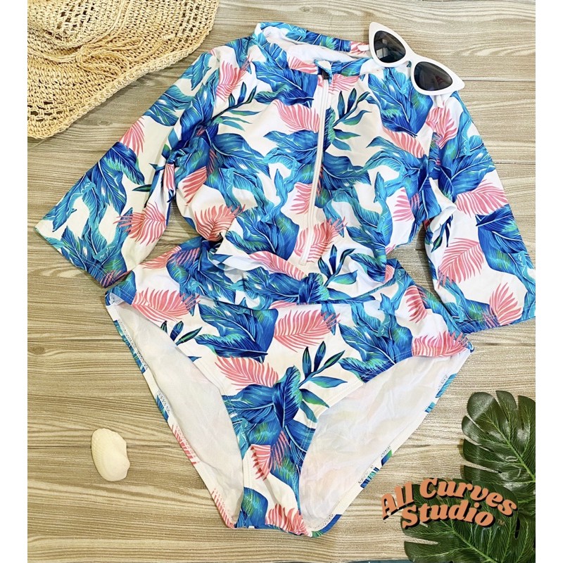 XL Half Sleeve One Piece Mall Pullout Swimsuit Shopee Philippines