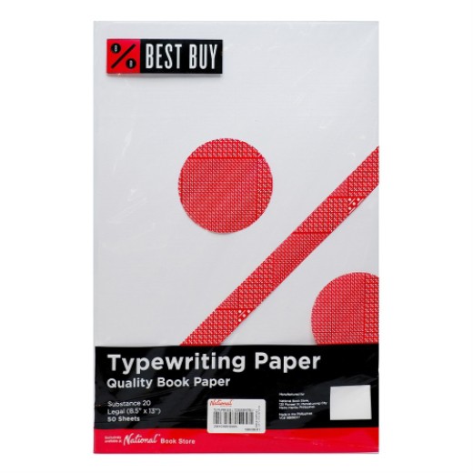 Best Buy Typewriting Paper L 70gsm 50s | Shopee Philippines