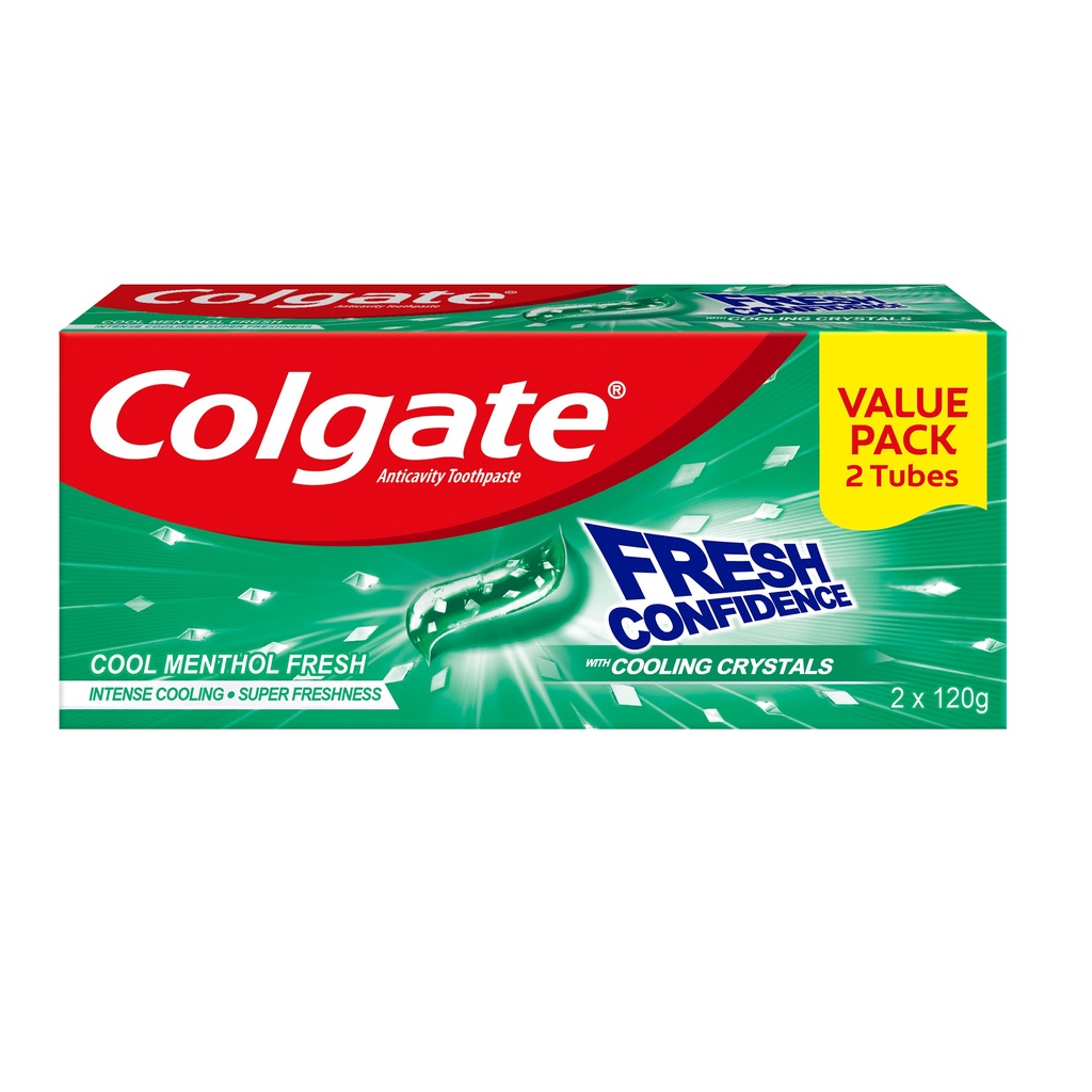 Colgate Fresh Confidence Cool Menthol Fresh Toothpaste for Fresh Breath ...