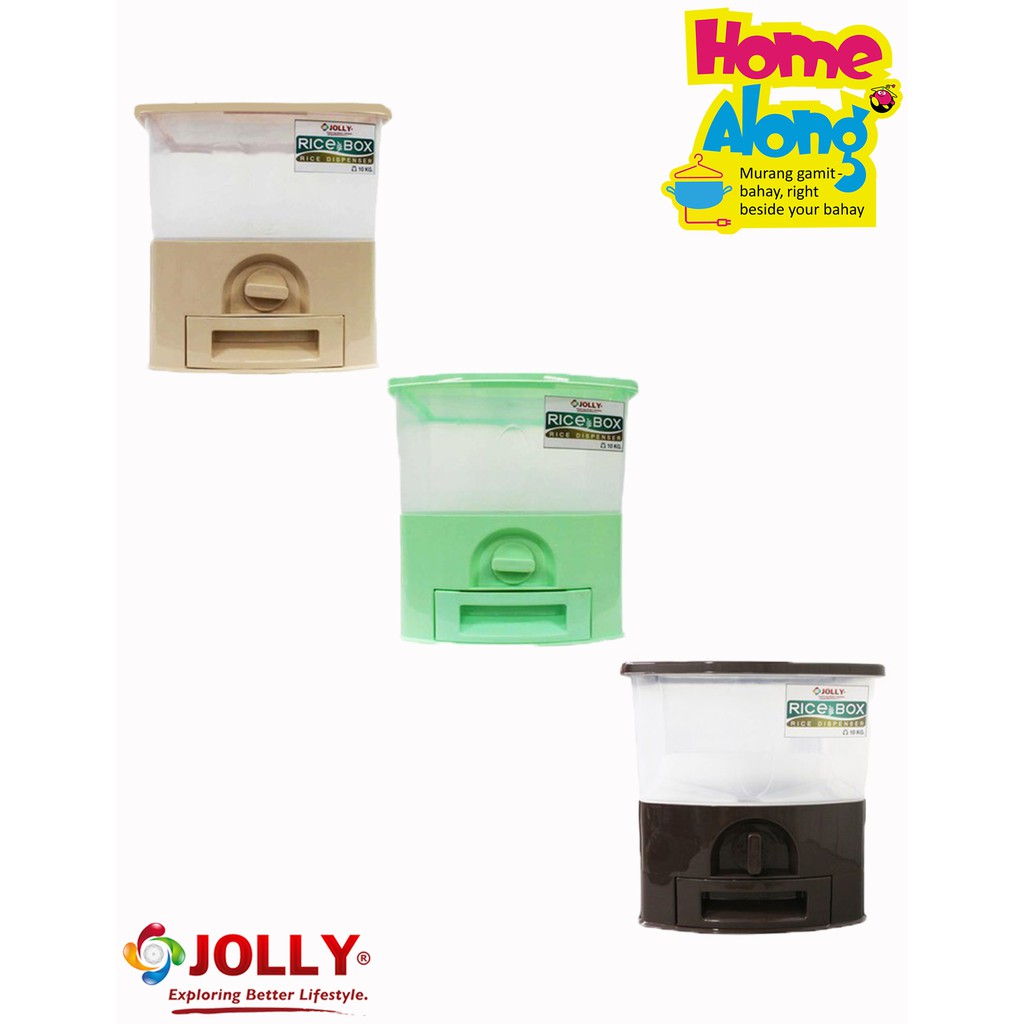 JOLLY Rice Dispenser Plastic 10Kgs | Shopee Philippines