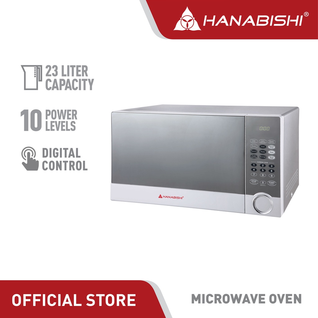 hanabishi digital microwave oven