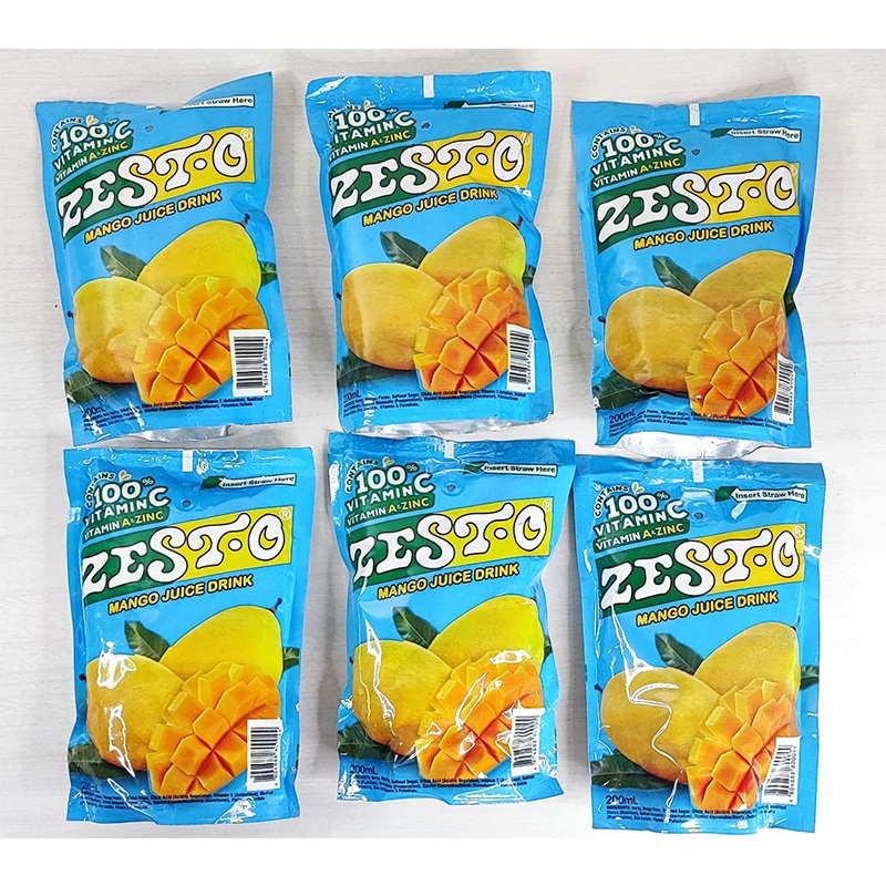 zesto mango/orange/apple juice drink 6*200ml Shopee Philippines