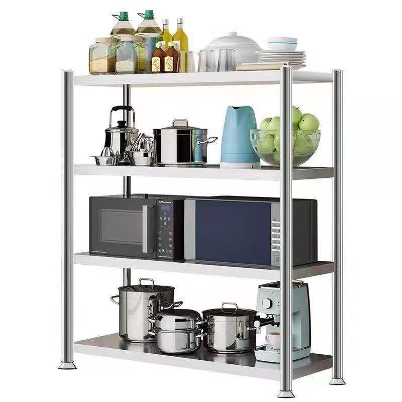 0Kitchen Organizer Storage Rack Stainless Steel Kitchen Rack Microwave ...