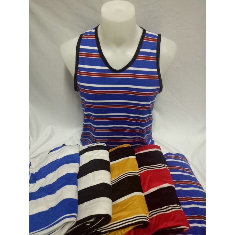 ASSORTED SANDO STRIPES FOR MENS | Shopee Philippines