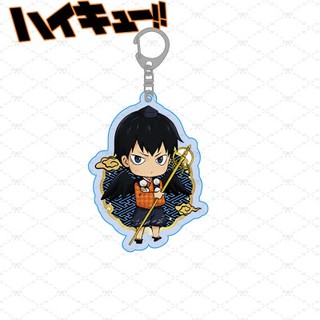 Haikyuu!! TO THE TOP Anime badge Kita Shinsuke Atsumu Miya Rintarou Suna  Aran Ojiro Haikyu Glass Cabochon Keychain