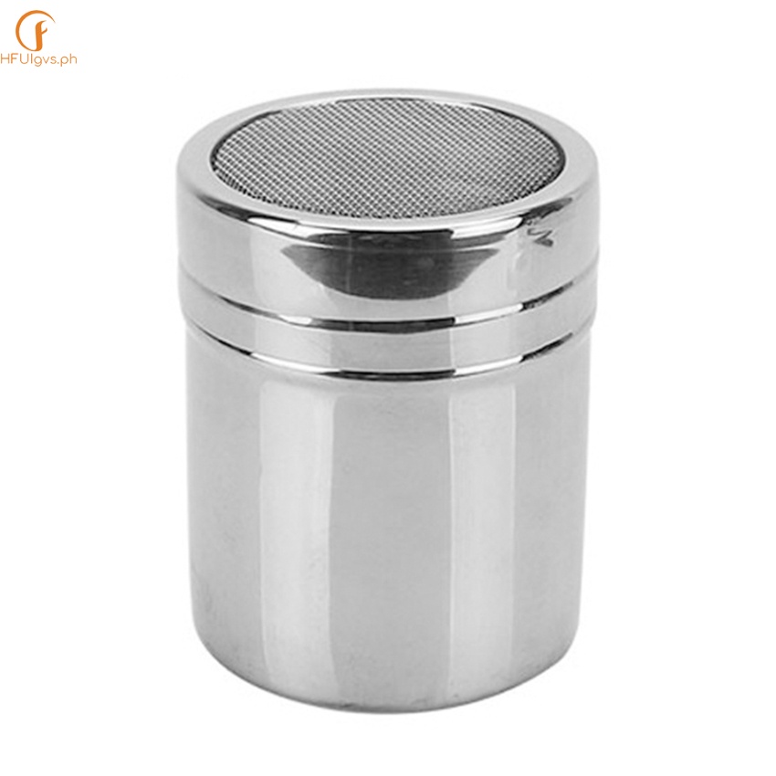 Sugar Shaker With Lid Stainless Steel Fine Mesh Shaker Cinnamon Icing