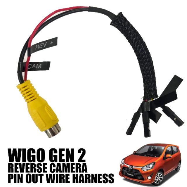 Toyota Wigo Gen 2 Reverse Camera Pin Out Wire Harness | Shopee Philippines