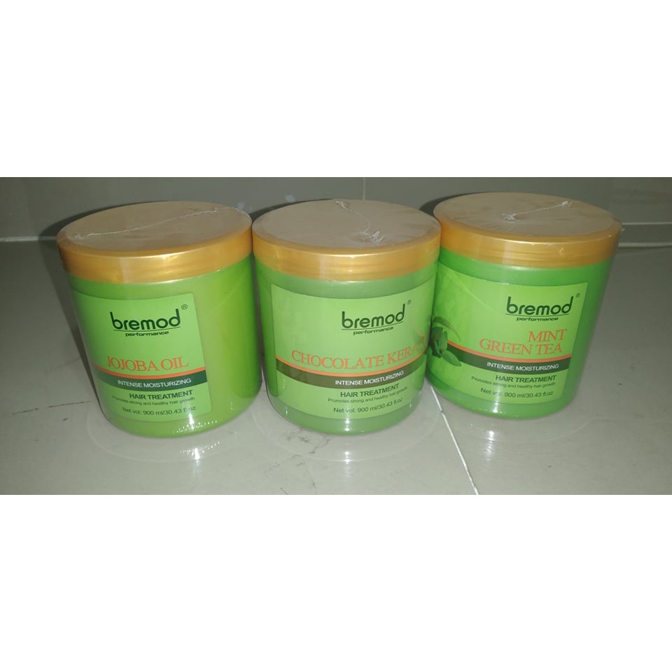 BREMOD KERATIN(JOJOBA OIL, CHOCOLATE KERATIN, MINT GREEN TEA) Shopee