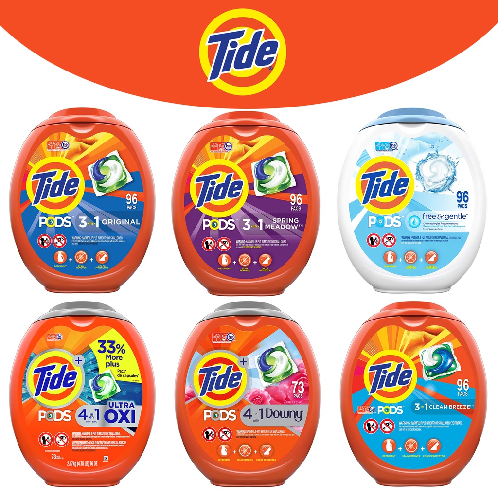 Tide Pods High Efficiency Laundry Pods *Laundry Detergent Soap PODS