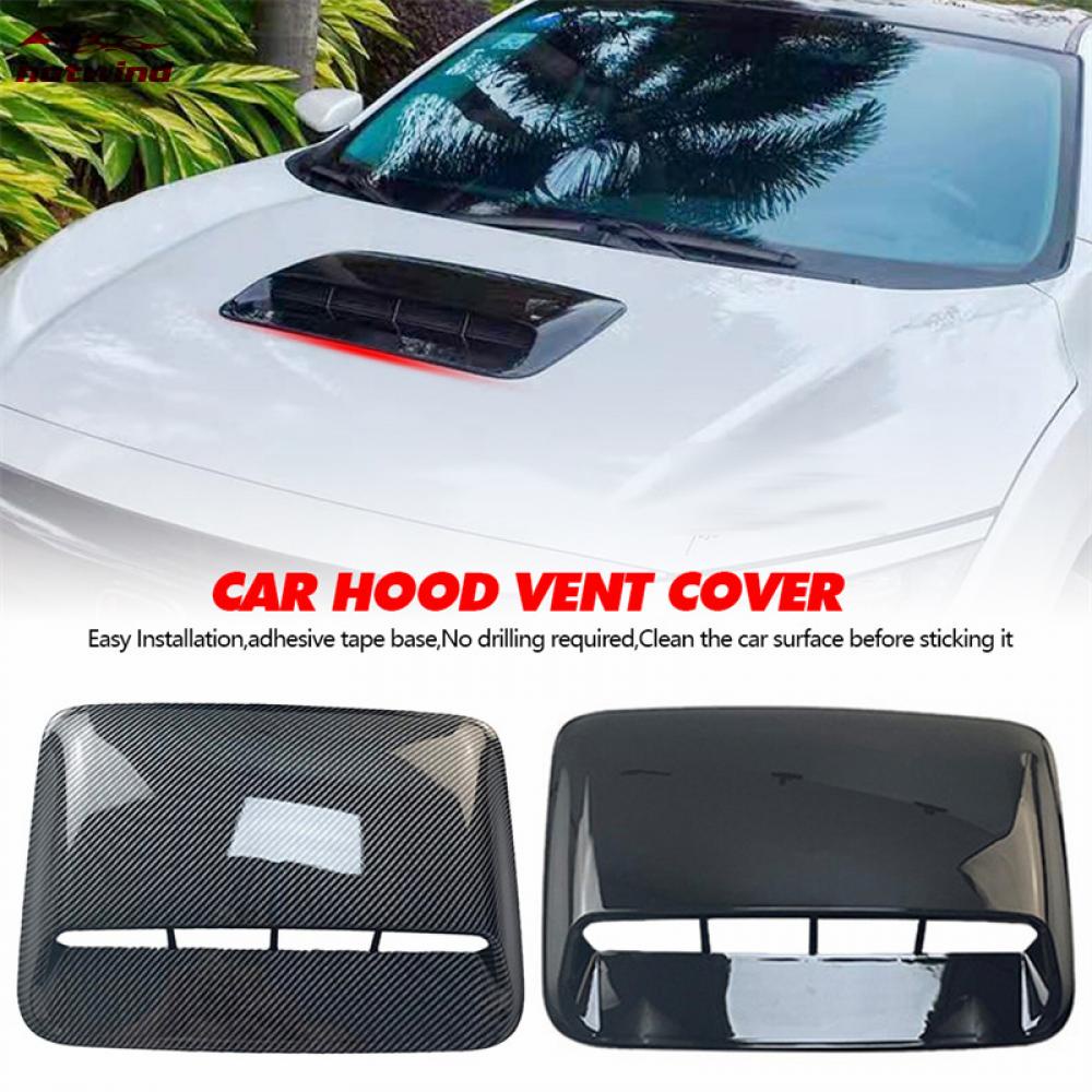 HW Universal Car Hood Vent Decorative Air Flow Intake Hood Scoop