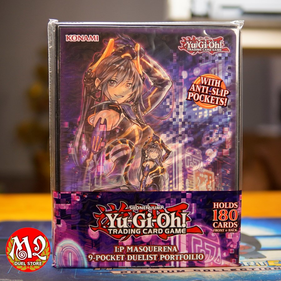 Yugioh Trade Binder Yu-Gi-Oh! I:P Masquerena Themed Accessory Bundle -  Includes Deck Box, Sleeves, Playmat & 9-Pocket Binder Yugioh Anime Style Card  Sleeves