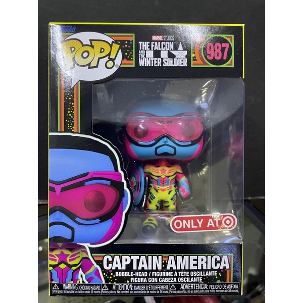 Funko Pop Target Exclusive Sam Wilson Captain America (Blacklight ...