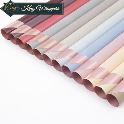 20pcs per pack Rosegold Two Tone Flower Bouquet Wrapper Floral Wrapper ...