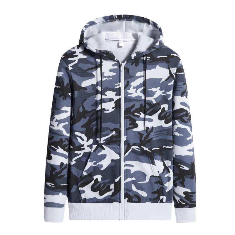 Unisex Hoodie Camouflage With zipper Jacket makapal tela Oversep ...