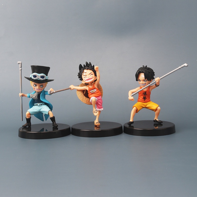 One Piece figure Luffy,Zoro,Sanji,Ace, sabo，Shanks Grandista The ...