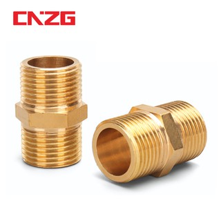 1/8 1/4 3/8 1/2 Male To Male Thread Brass Pipe Equal Reducing