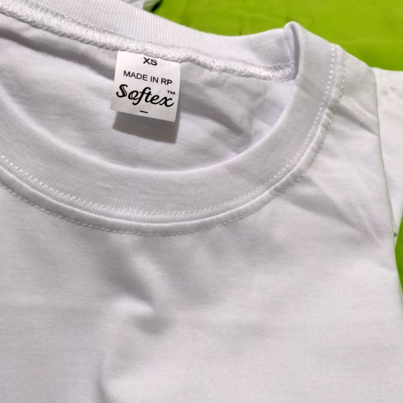 Softex T-shirt White Plain for Adult | Shopee Philippines