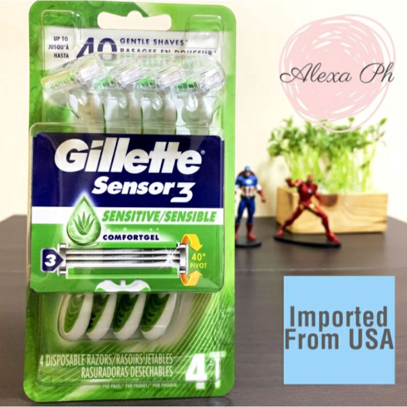 gillette sensor 3 sensitive comfort gel