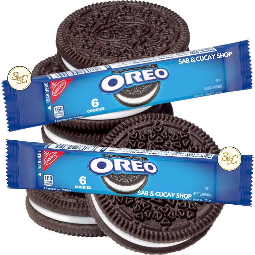 OREO Chocolate Sandwich Cookies USA Original Flavor, 1 Snack Pack