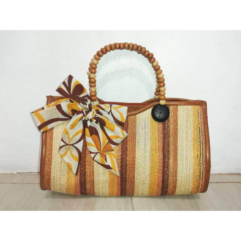 Brown native bag abaca | Shopee Philippines