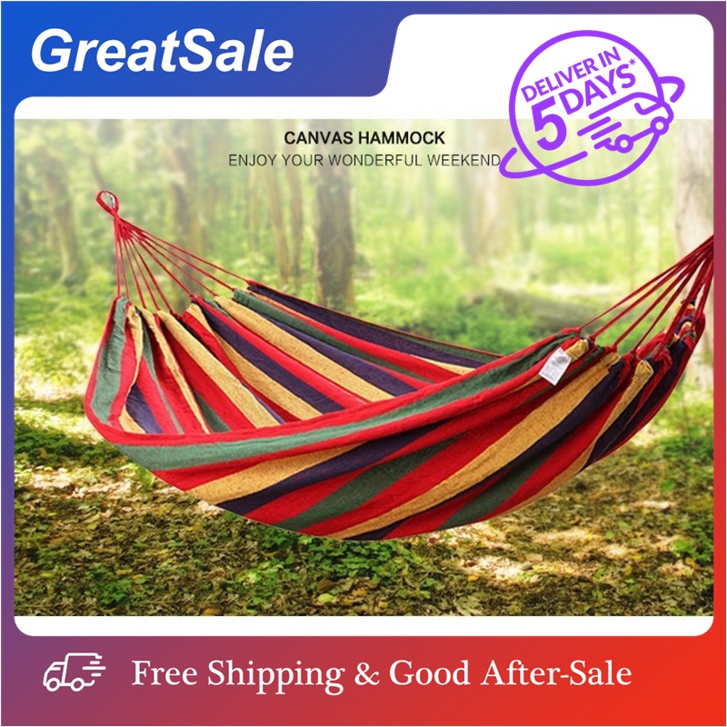 GreatSale Casual Canvas Hammock for Outdoor Camping High Quality