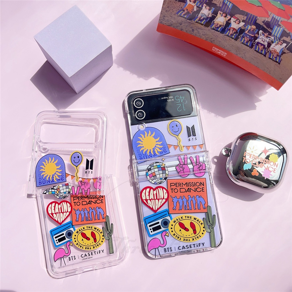 Mobile Phone Protective Case kpop bts Samsung Zflip3 Zflip4 Jin Shuozhen  Same Style PTD