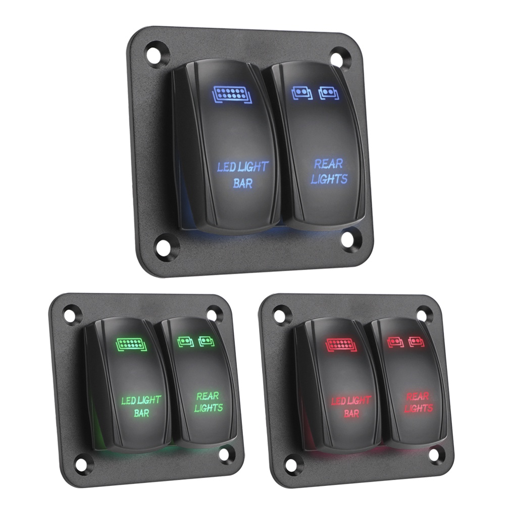 5 Pin ON/Off Toggle Switch Control Panel With LED Light Wiring Harness