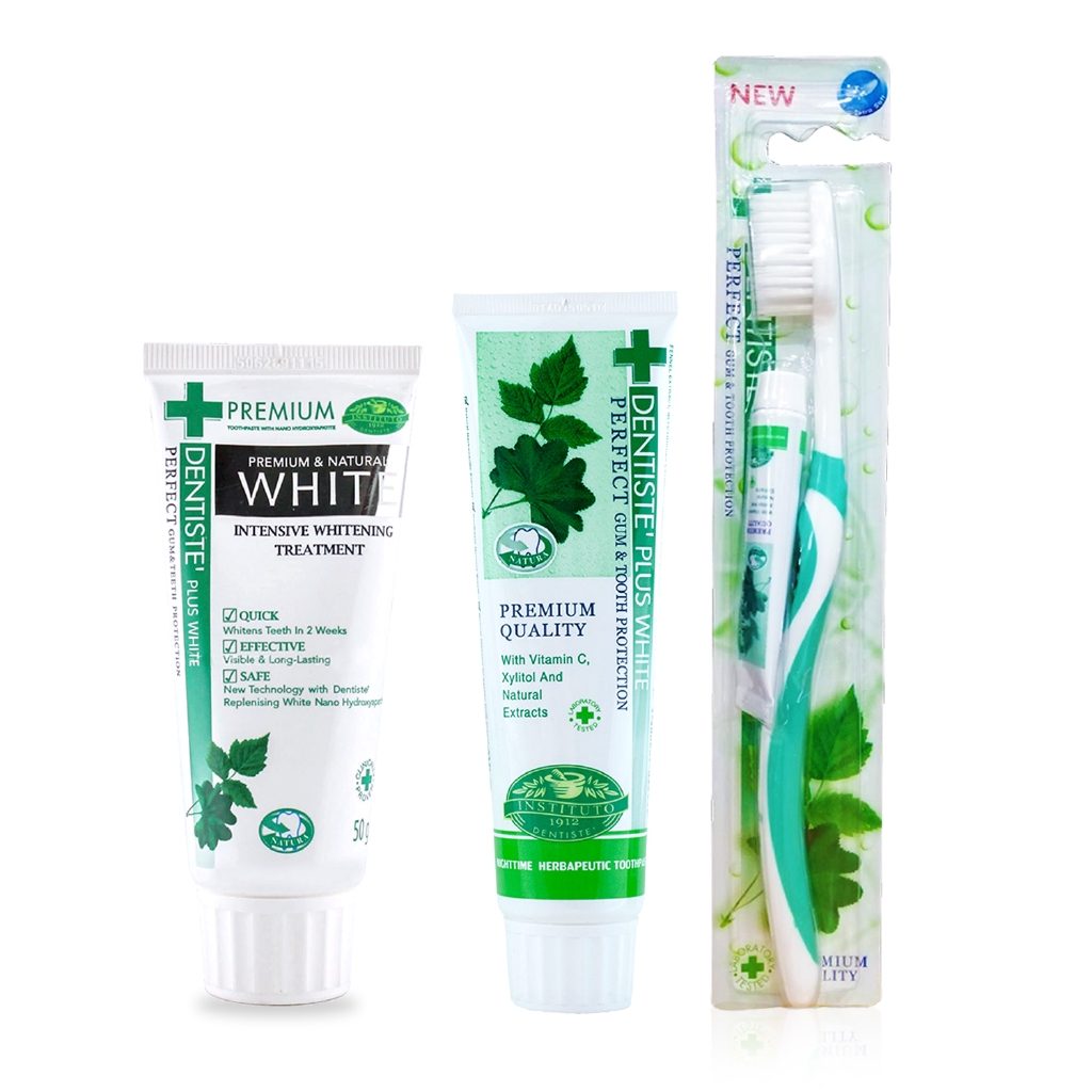 Dentiste Day & Night Collection, Natural Toothpaste 60g and Whitening ...