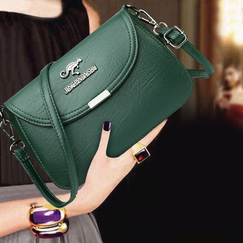 Leather Sling Bag Women s Shoulder Bag Simple Large capacity Bag Shopee Philippines