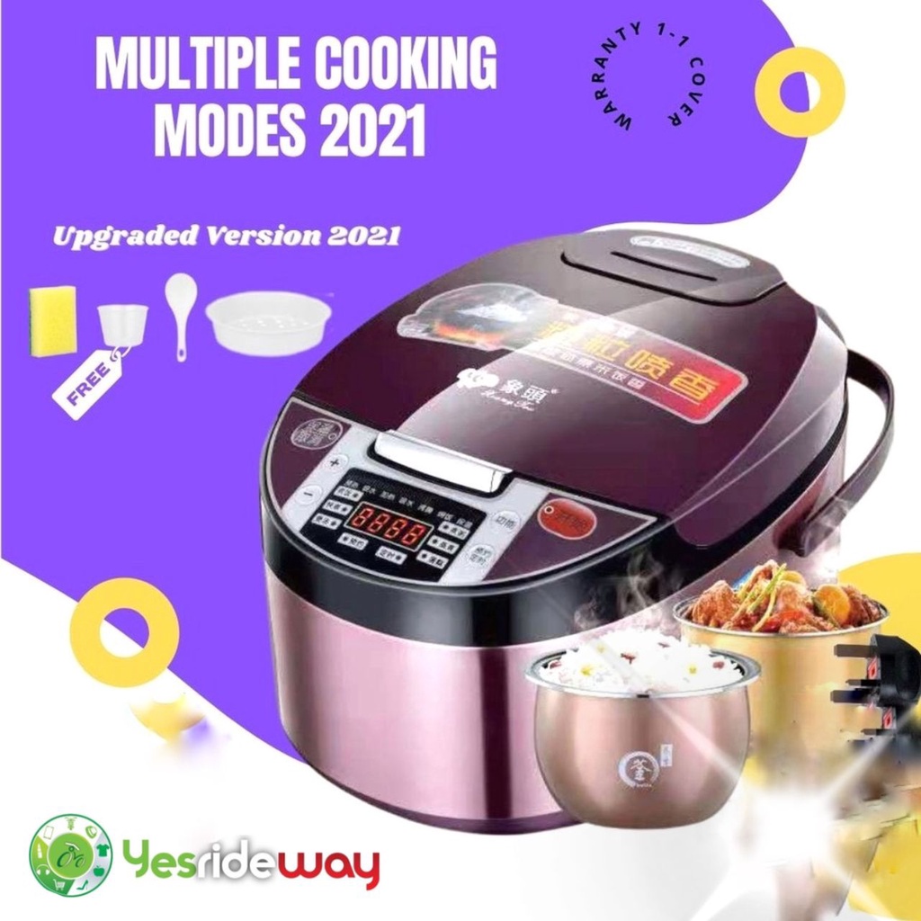 Yesrideway Multifunction Rice Cooker 2L Electric Cooker ixXd | Shopee ...