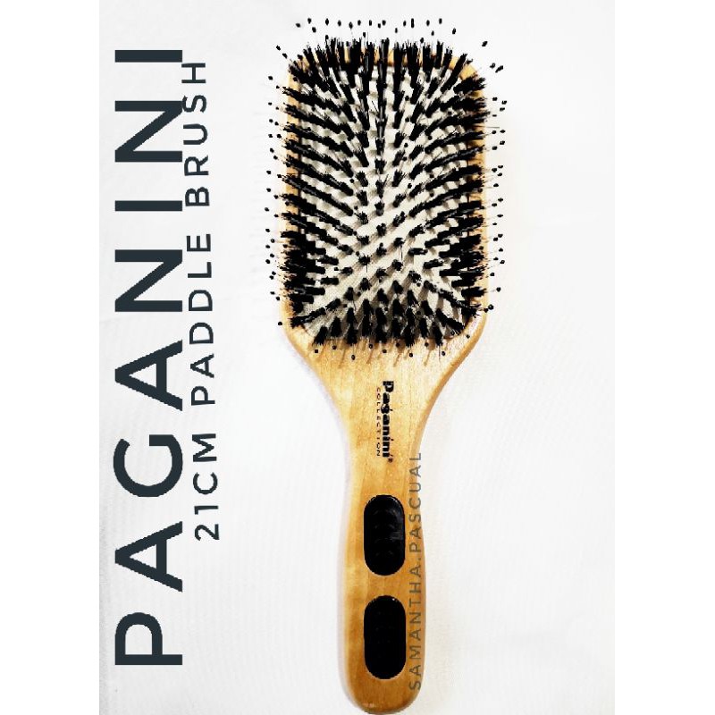 Boar Bristle & NYLON PADDLE HAIR BRUSH, Antistatic Paddle Comb Scalp