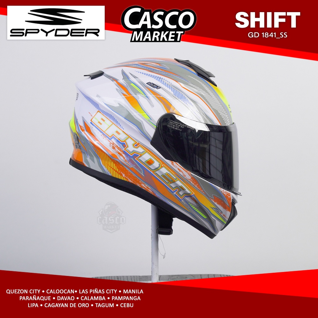 SPYDER SHIFT 3 GD FULL FACE DUAL VISOR MOTORCYCLE HELMET | Shopee ...