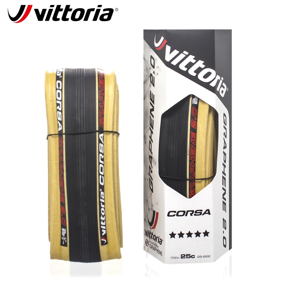 Vittoria Corsa G2.0 Competition 700x25C Clincher Tire - Skinwall Black/Tan (Foldable)