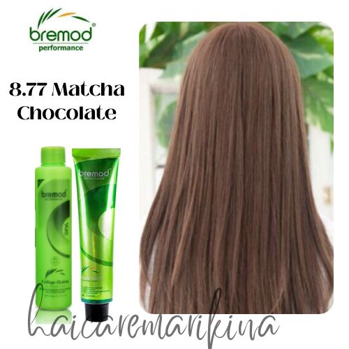 8 77 Matcha Chocolate Bremod Hair Color With Oxidizer Set Shopee