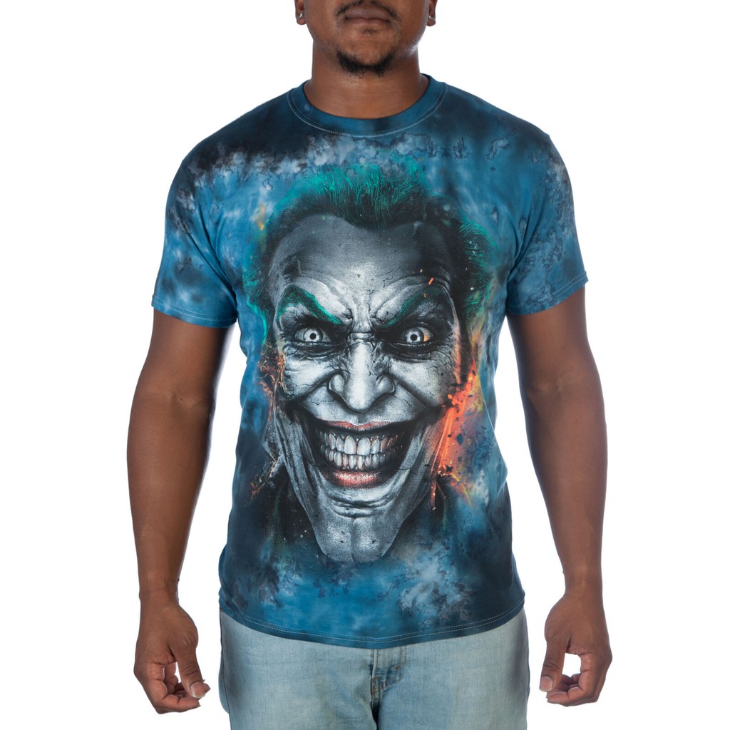 The Joker vintage T Shirt Batman Injustice Video Game Tie Dye All