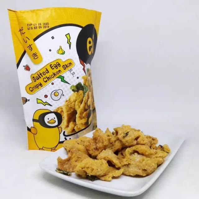 Crispy Chicken Skin Ei Salted Egg Salted Egg Salted Egg Salted Egg