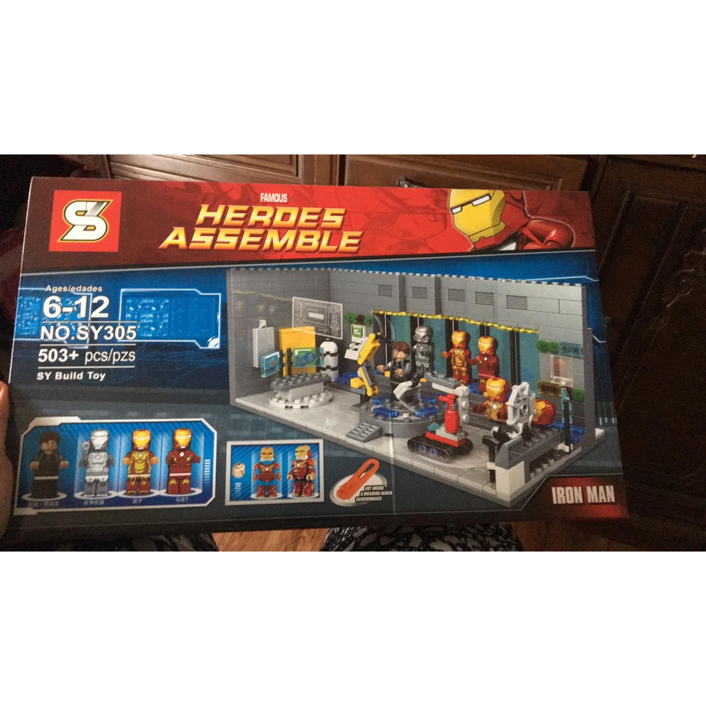 Lego sy305 sale iron man laboratory